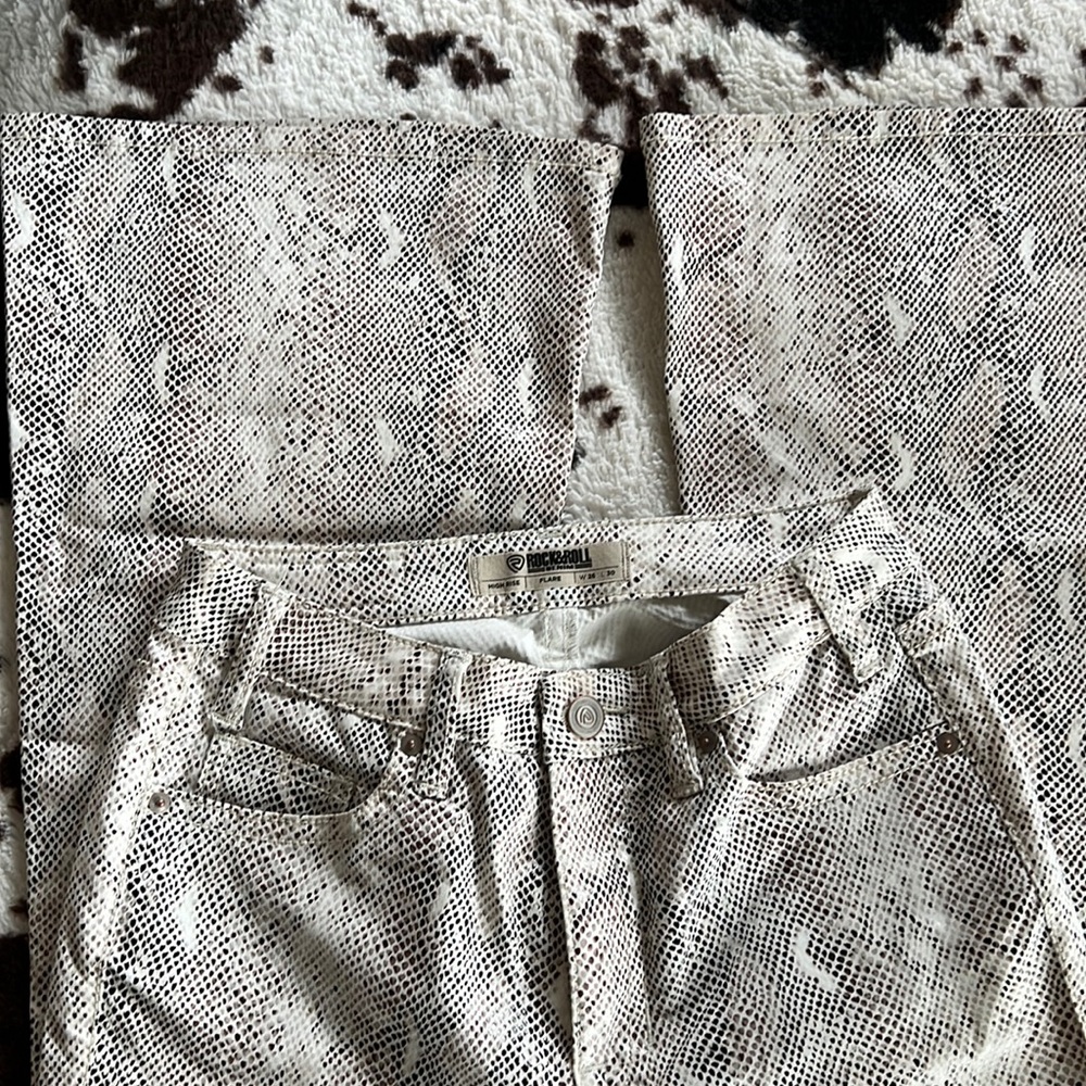Rock & Roll Denim snake skin